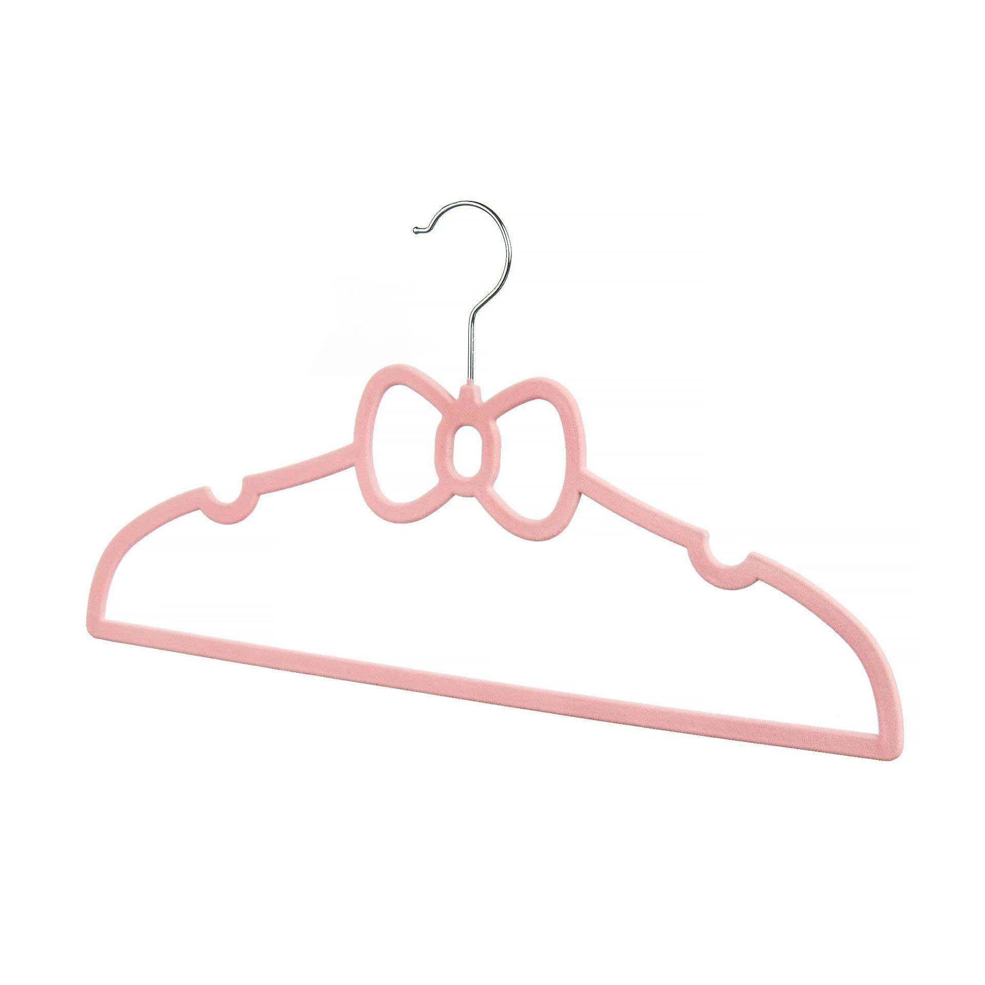 Bowknot-Shaped Flocked Hanger