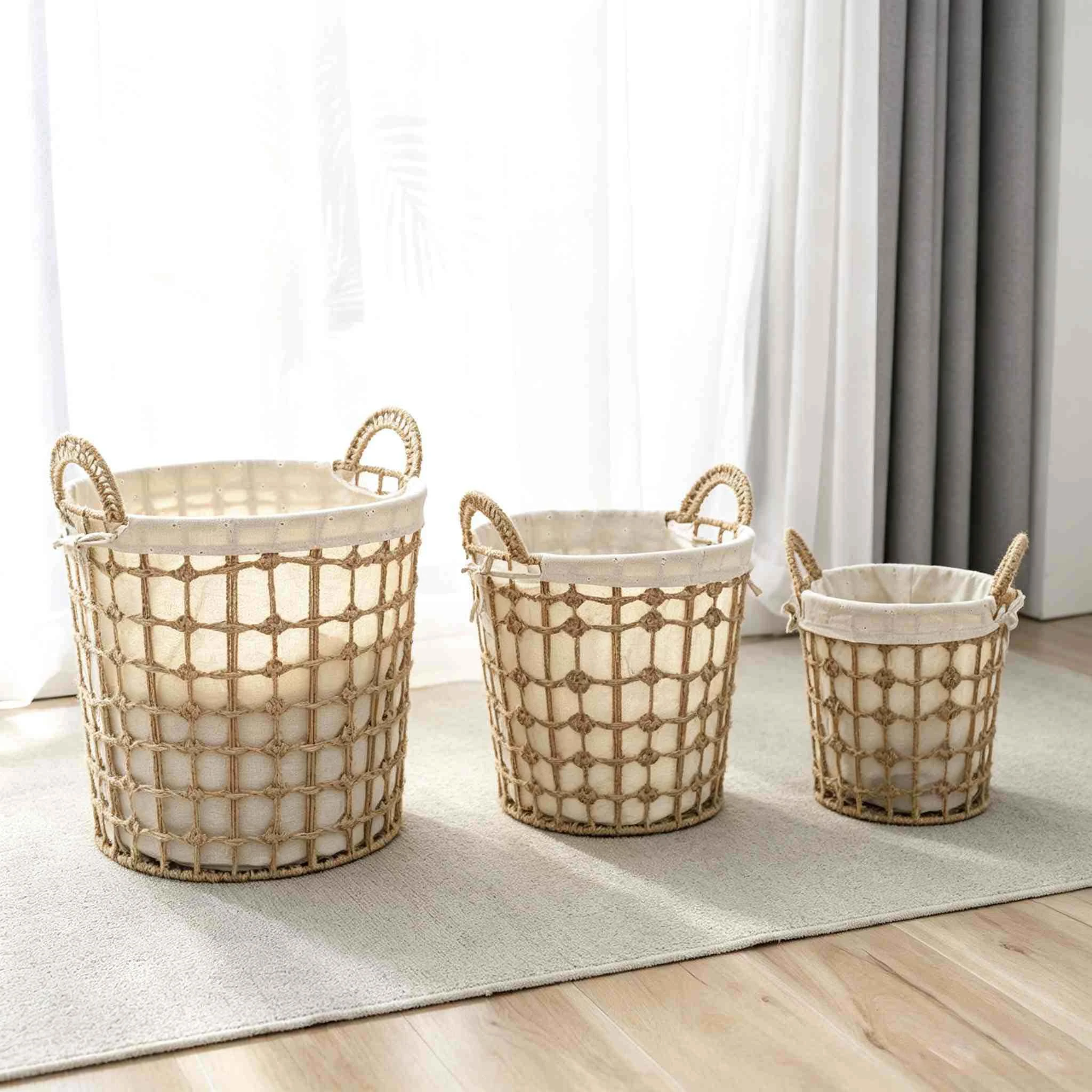 Rattan Laundry Storage Basket